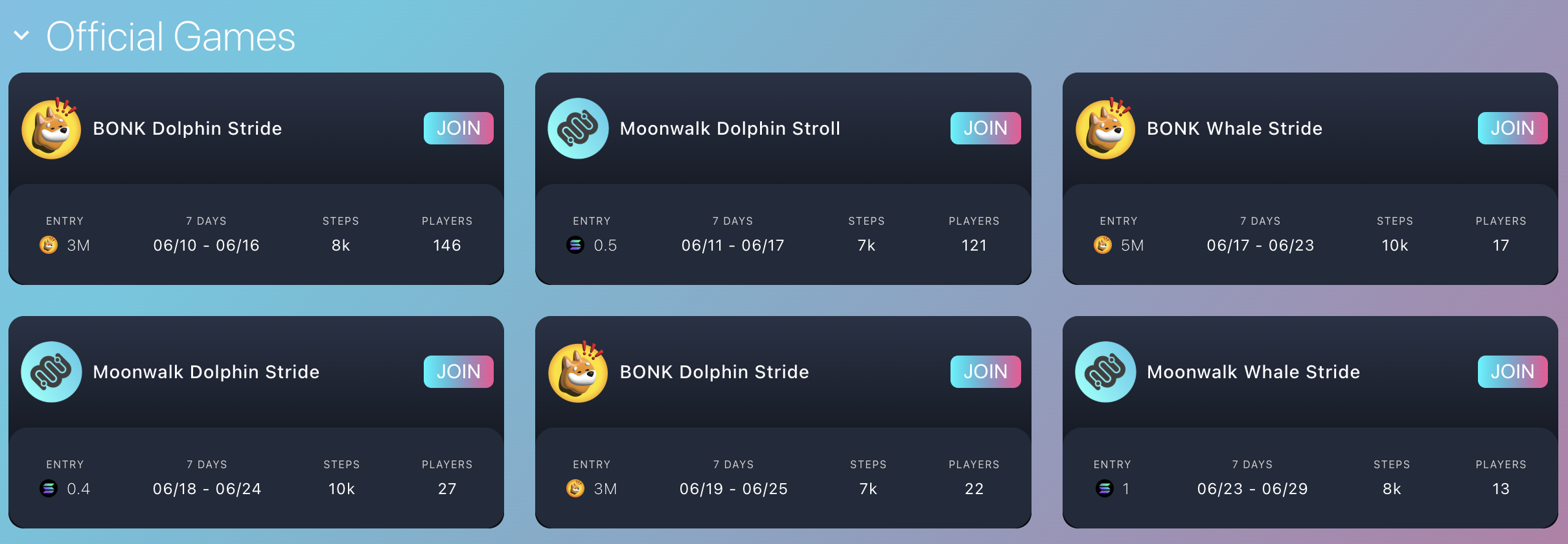 official games